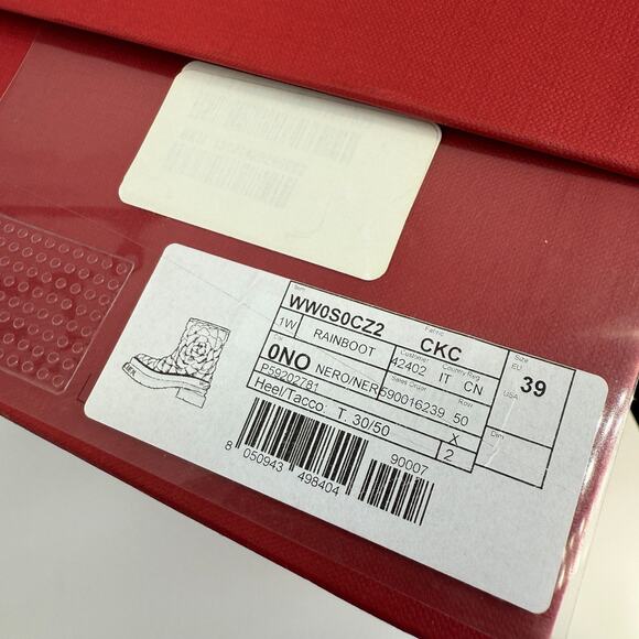 Valentino Garavani Rain Boots Floral Flower Platform Italy Chunky EU 39 US 8.5 - Picture 13 of 13